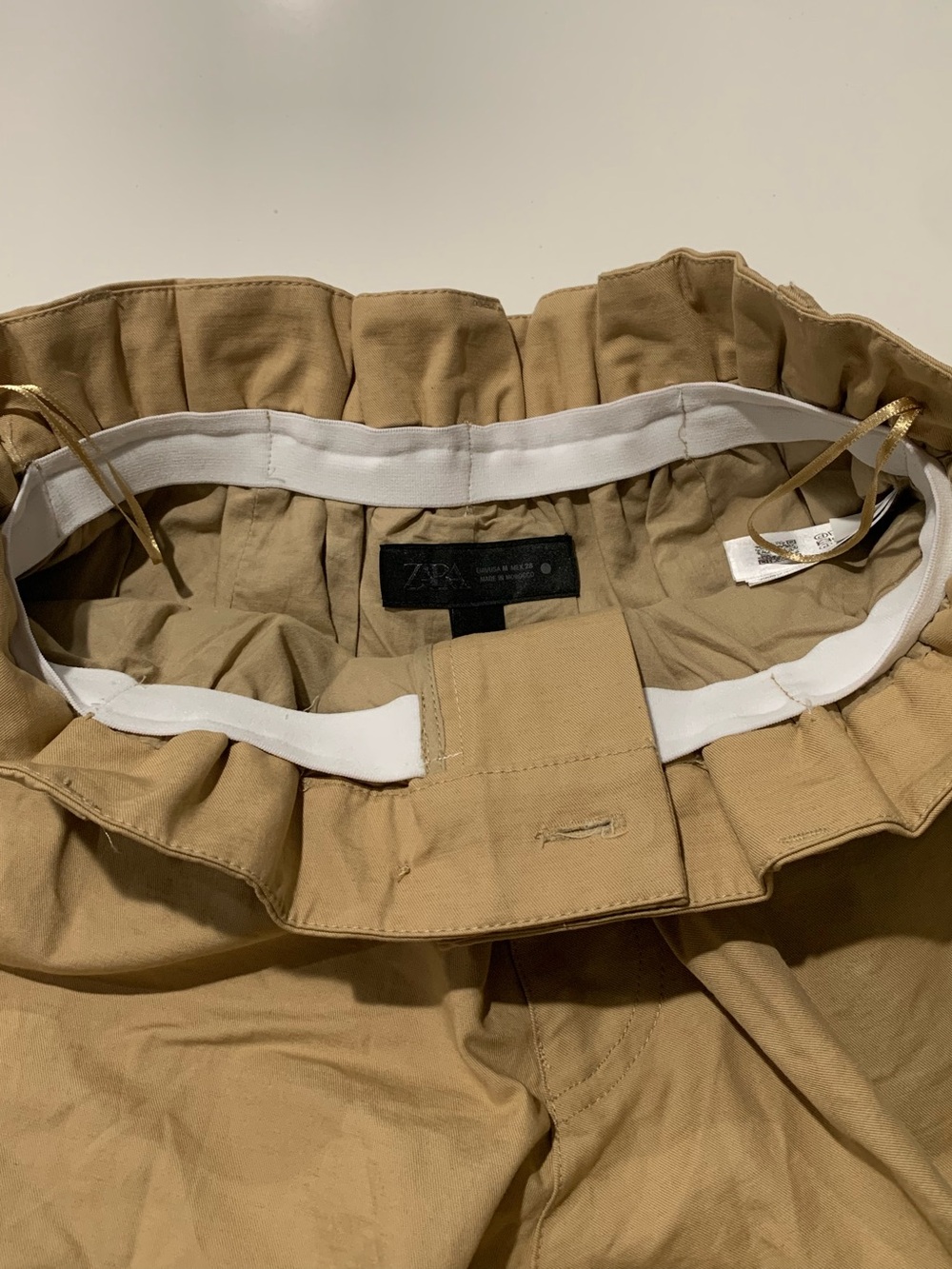 NWOT Zara Balloon Collection High-Waisted Paperbag Bubble Shorts, Coquette, M - Picture 5 of 12